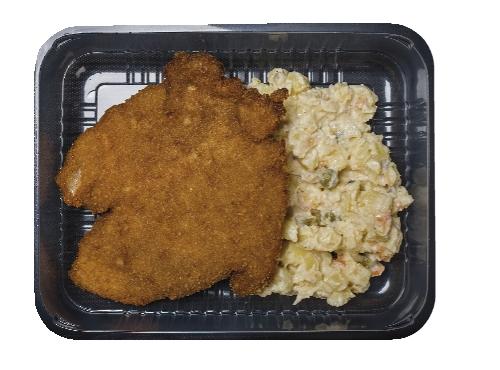 Vepřový řízek s bramborovým salátem