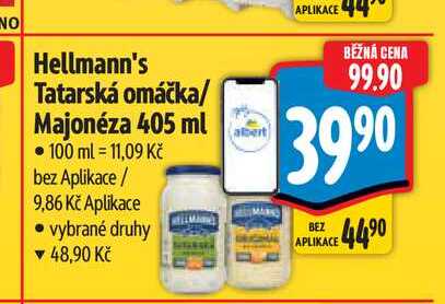 Hellmann's Tatarská omáčka/ Majonéza 405 ml