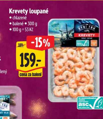 Krevety loupané 300 g