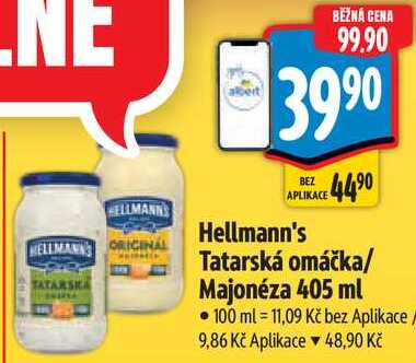Hellmann's Tatarská omáčka/Majonéza, 405 ml
