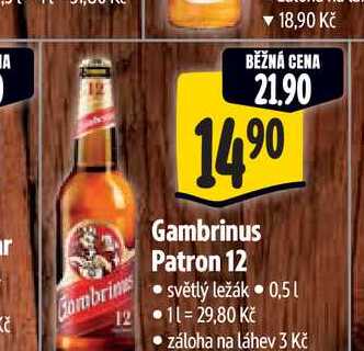 Gambrinus Patron 12  0,5 l