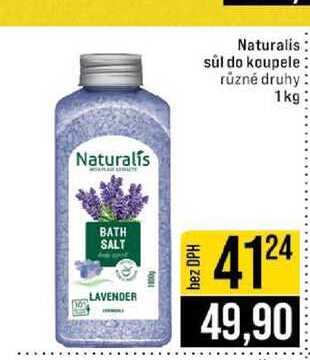 Naturalis sul do koupele různé druhy 1kg