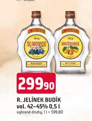 R. JELÍNEK BUDÍK vol. 42-45% 0,5 l