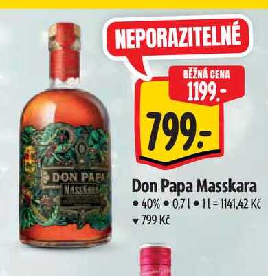   Don Papa Masskara 40% 0,7 l