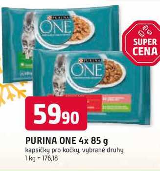 PURINA ONE 4x 85 g kapsičky pro kočky