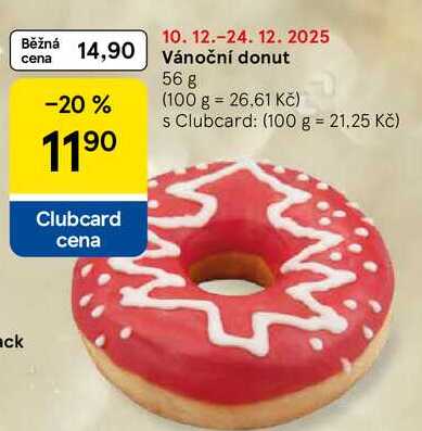 Vánoční donut, 56 g