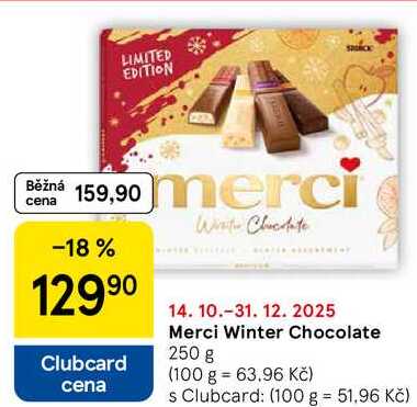 Merci Winter Chocolate, 250 g