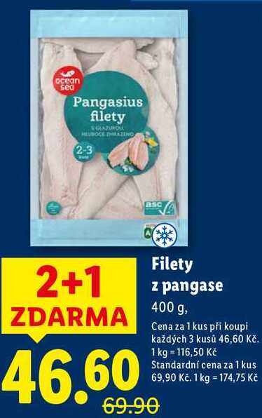 Filety z pangase, 400 g