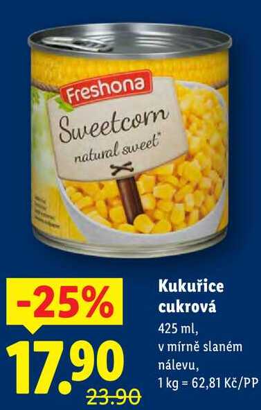 Kukuřice cukrová, 425 ml