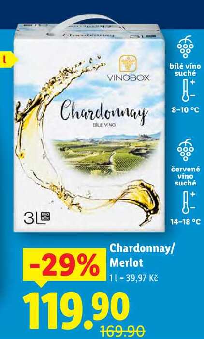 Chardonnay/Merlot, 3 l