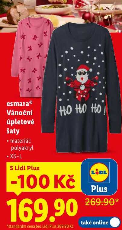 esmaraⓇ Vánoční úpletové šaty