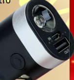 Multifunkční nabíječka 6v1 / Power banka 2200mAh / LED nouzové světlo / řezák na bezpečnostní pásy