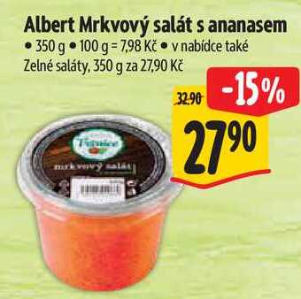 Albert Mrkvový salát s ananasem, 350 g 