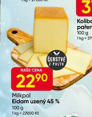 Milkpol Eidam uzený 45% 100 g