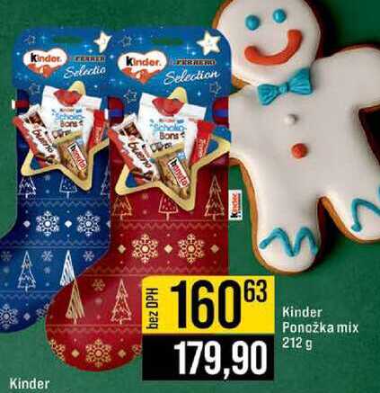 Kinder Ponožka mix 212 g