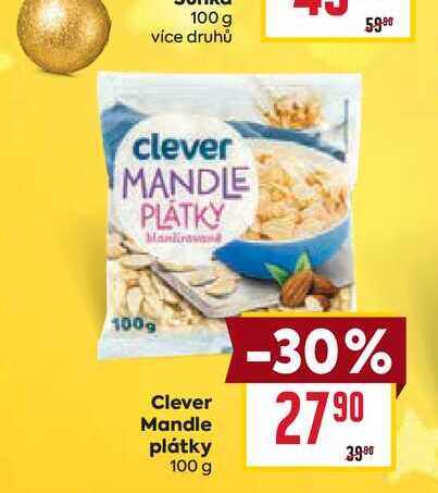 Clever Mandle plátky 100 g