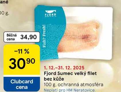 Fjord Sumec velký filet bez kůže, 100 g