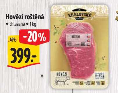 Hovězí roštěná, 1 kg