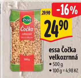 essa Čočka velkozrnná, 500 g 