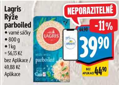 Lagris Rýže parboiled, 800 g