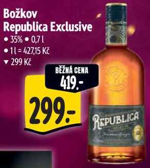Božkov Republica Exclusive, 0,7 l