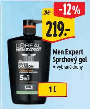Men Expert Sprchový gel, 1 l