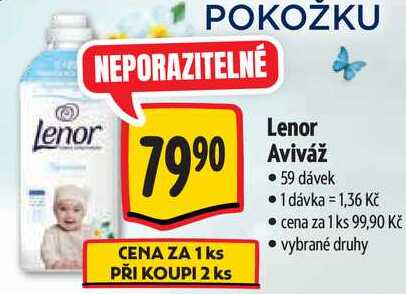 Lenor Aviváž, 59 dávek