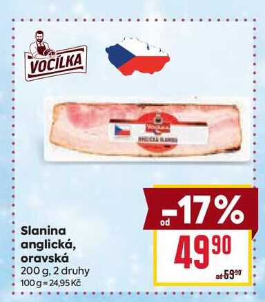 Slanina anglická, oravská 200 g