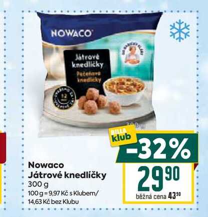 Nowaco Játrové knedlíčky 300 g 