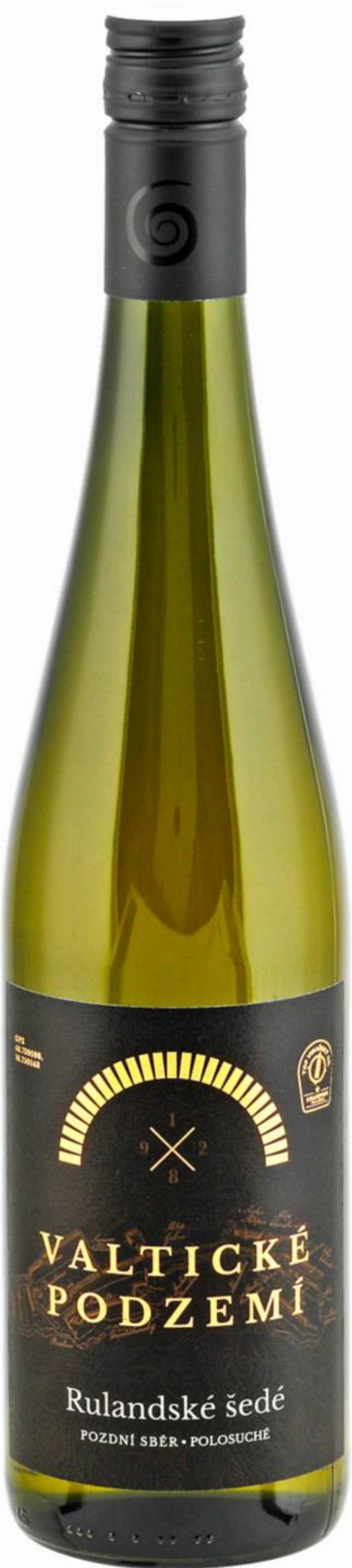 Valtické podzemí Rulandské šedé pozdní sběr