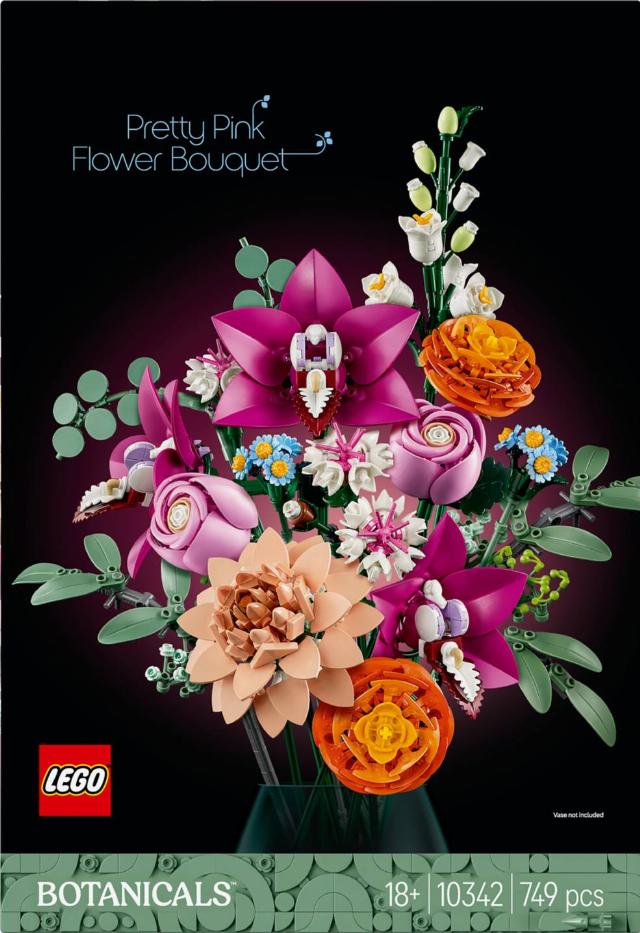Lego Botanicals Krásná kytice růžových květin