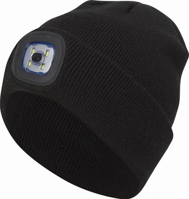 NEWCENTIAL Čepice s odnímatelnou LED čelovkou