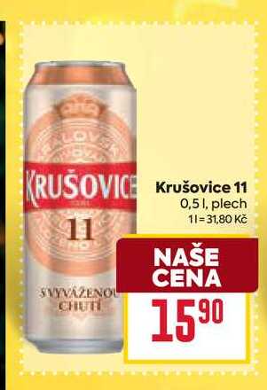 Krušovice 11 0,51, plech