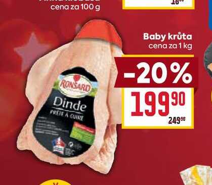 Baby krůta cena za 1 kg 