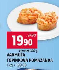 VARMUŽA TOPINKOVÁ POMAZÁNKA 100g
