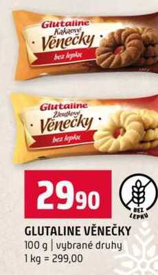 GLUTALINE VĚNEČKY 100 g vybrané druhy