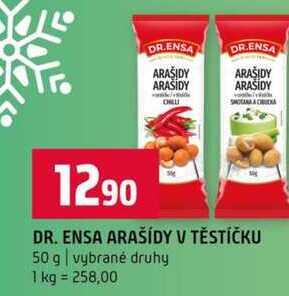 DR. ENSA ARAŠÍDY V TĚSTÍČKU 50 g vybrané druhy 