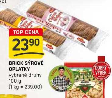 BRICK SÝROVÉ OPLATKY vybrané druhy 100 g v akci