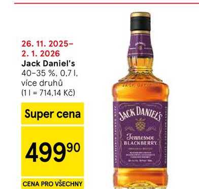 Jack Daniel's 40-35 %, 0.7 l