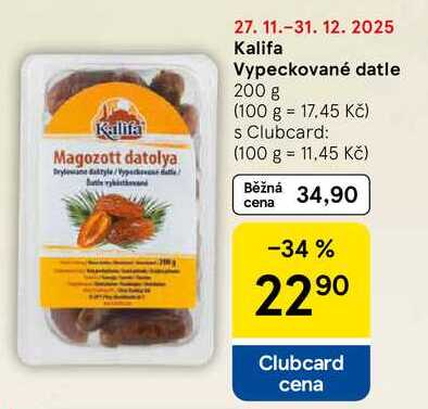Kalifa Vypeckované datle, 200 g