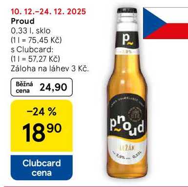 Proud, 0.33 l, sklo  