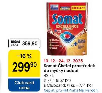 Somat Čisticí prostředek do myčky nádobí, 42 ks