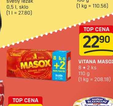 VITANA MASOX 8 + 2 ks 110 g 