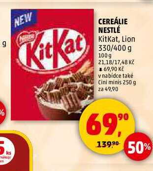 CEREÁLIE NESTLÉ KitKat, 330 g