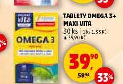 TABLETY OMEGA 3+ MAXI VITA, 30 ks 