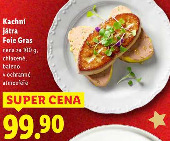 Kachní játra Foie Gras, cena za 100 g