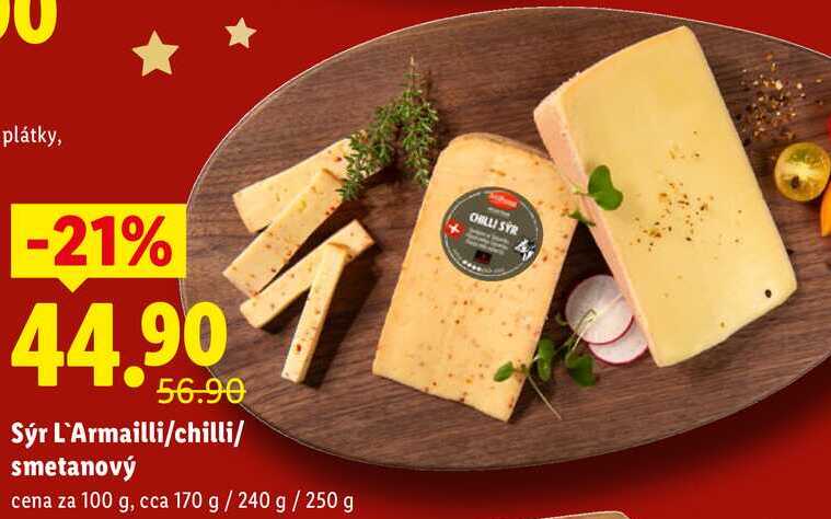 Sýr L'Armailli/chilli/smetanový, cena za 100 g