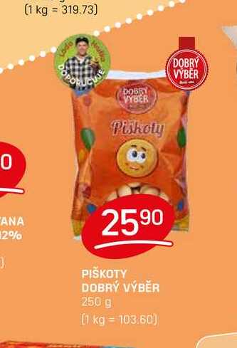 PIŠKOTY DOBRÝ VÝBĚR 250 g