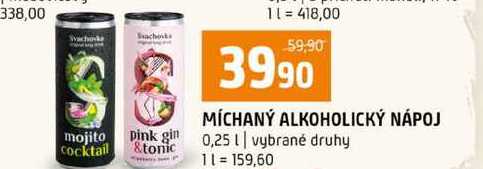 MÍCHANÝ ALKOHOLICKÝ NÁPOJ 0,25l vybrané druhy 