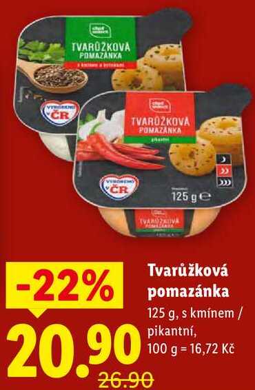 Tvarůžková pomazánka, 125 g